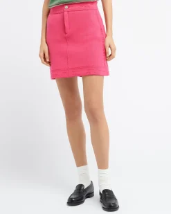 Women Barrie Denim cashmere and cotton skirt