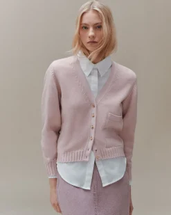 Women Barrie Denim cashmere and cotton skirt
