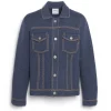 Barrie Denim fitted cashmere and cotton jacket