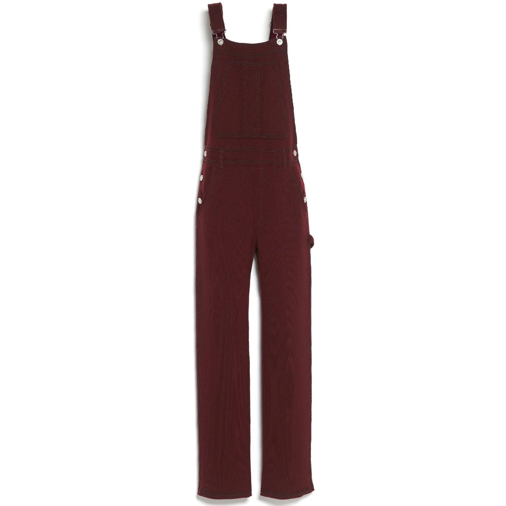 Women Barrie Denim overalls in cashmere and cotton