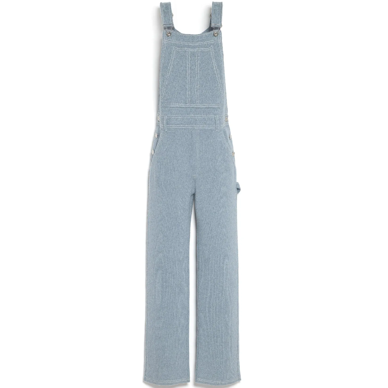 Women Barrie Denim overalls in cashmere and cotton
