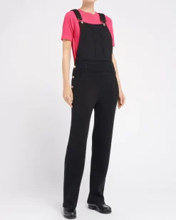 Women Barrie Denim overalls in cashmere and cotton