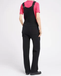 Women Barrie Denim overalls in cashmere and cotton