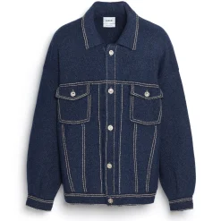 Barrie Denim oversized cashmere and cotton jacket