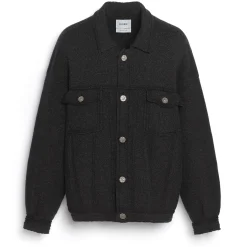 Barrie Denim oversized cashmere and cotton jacket
