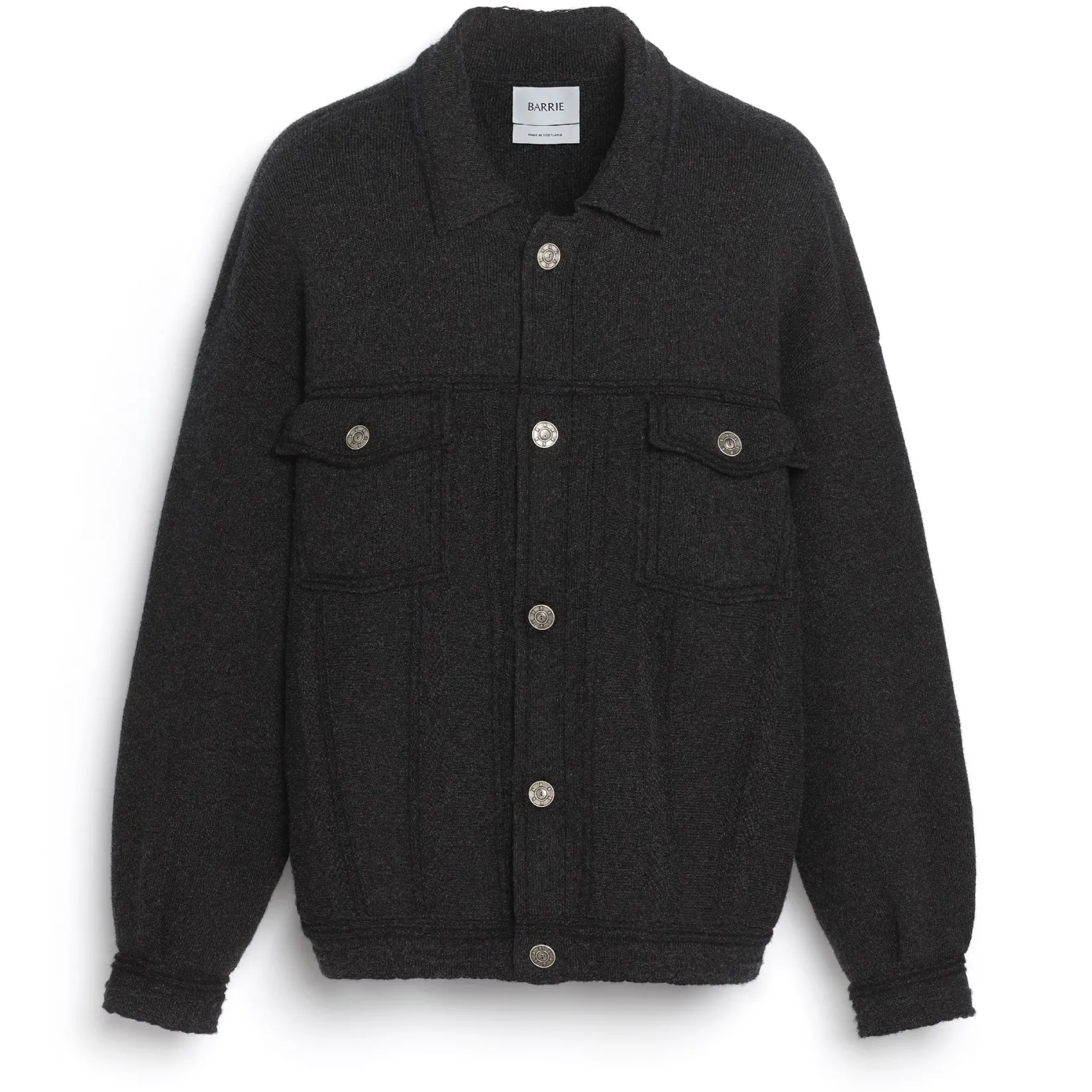 Barrie Denim oversized cashmere and cotton jacket