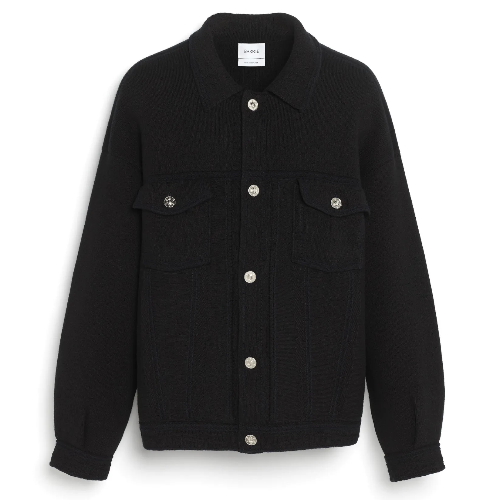 Barrie Denim oversized cashmere and cotton jacket