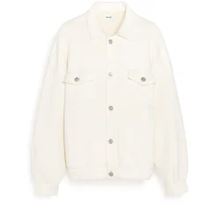 Barrie Denim oversized cashmere and cotton jacket