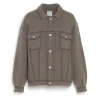 Women Barrie Denim oversized cashmere and cotton jacket