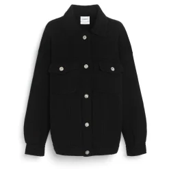 Women Barrie Denim oversized cashmere and cotton jacket