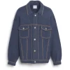 Barrie Denim oversized cashmere and cotton jacket