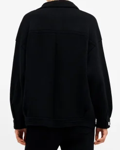 Women Barrie Denim oversized cashmere and cotton jacket