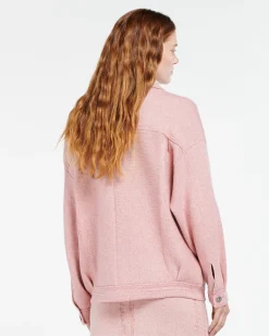 Women Barrie Denim oversized cashmere and cotton jacket