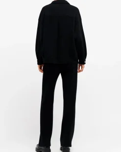 Women Barrie Denim oversized cashmere and cotton jacket