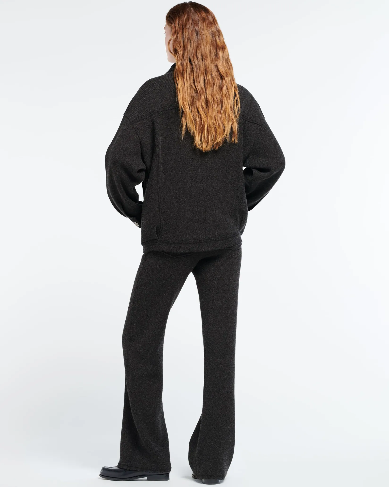 Women Barrie Denim oversized cashmere and cotton jacket
