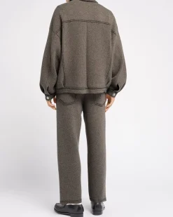 Barrie Denim oversized cashmere and cotton jacket
