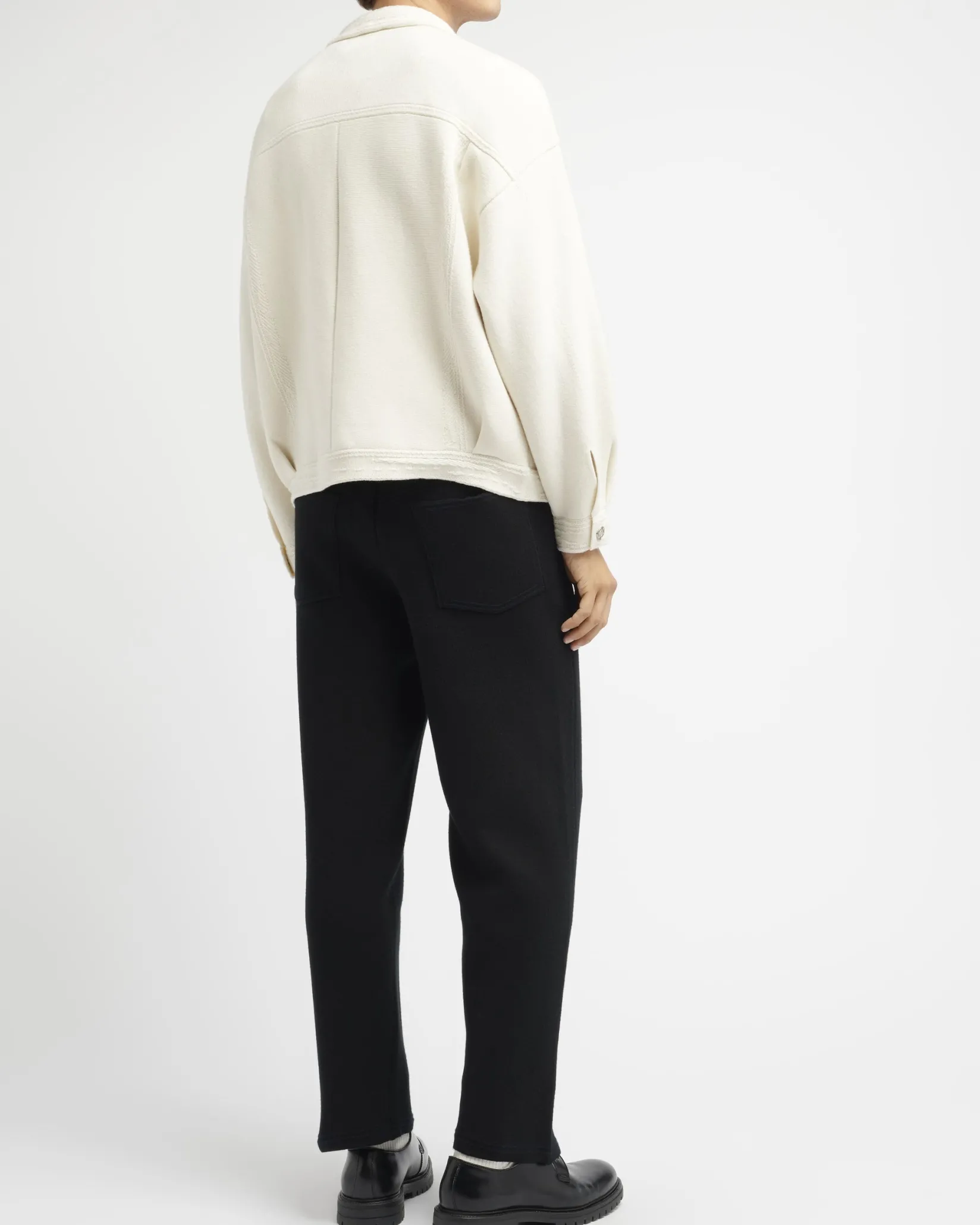Barrie Denim oversized cashmere and cotton jacket