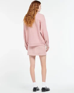 Women Barrie Denim oversized cashmere and cotton jacket