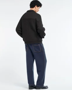 Barrie Denim oversized cashmere and cotton jacket