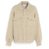 Barrie Denim oversized patchwork cashmere and cotton jacket