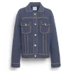 Women Barrie Denim regular cashmere and cotton jacket