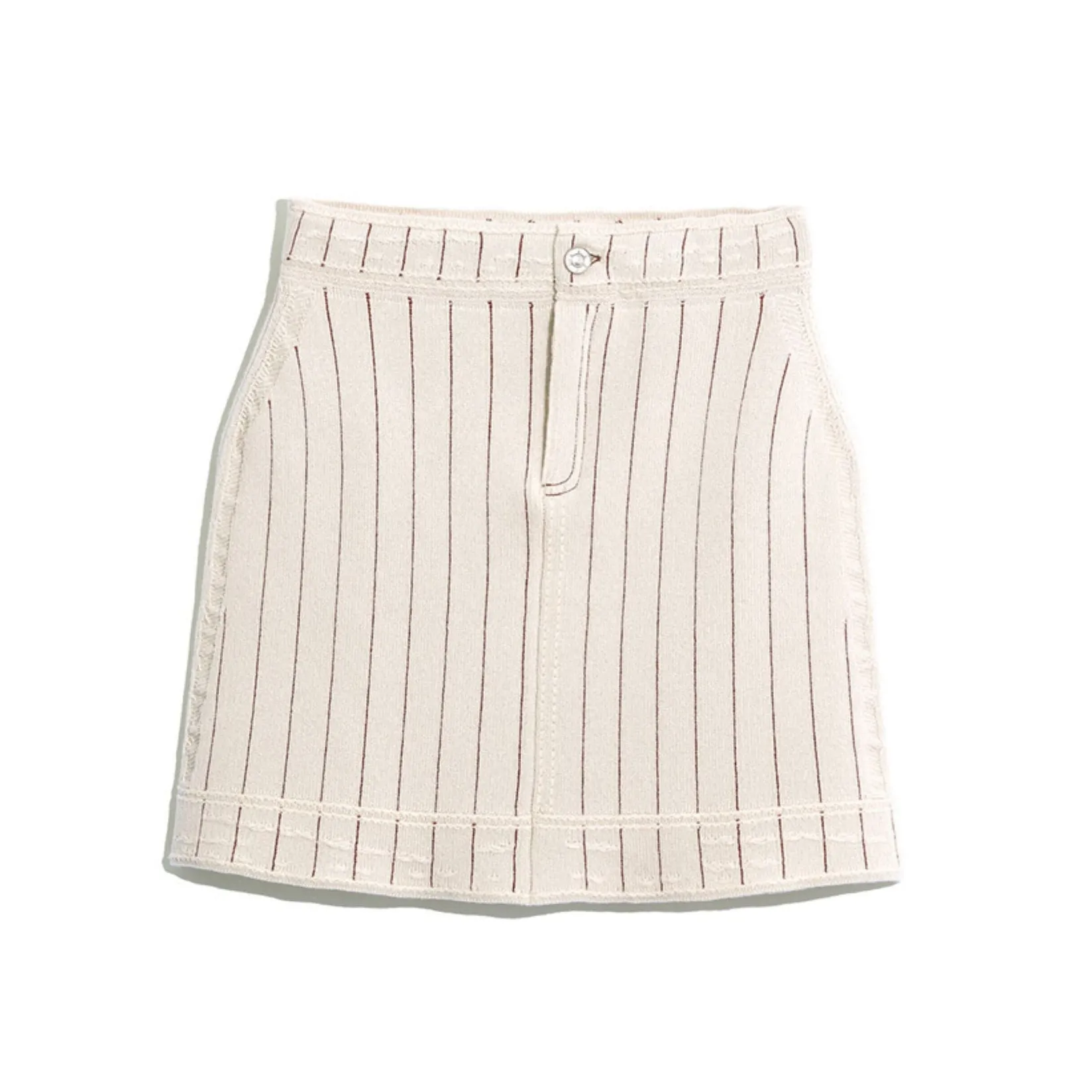 Women Barrie Denim Uniform cashmere and cotton skirt