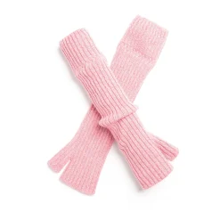 Women Barrie Fingerless gloves in flecked cashmere