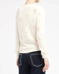 Women Barrie Floral print cashmere jumper