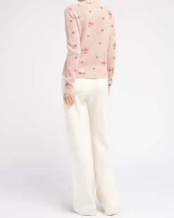 Women Barrie Floral print cashmere jumper