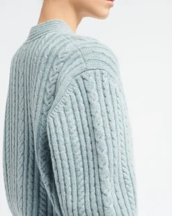Women Barrie Heavy oversized cashmere and wool cardigan