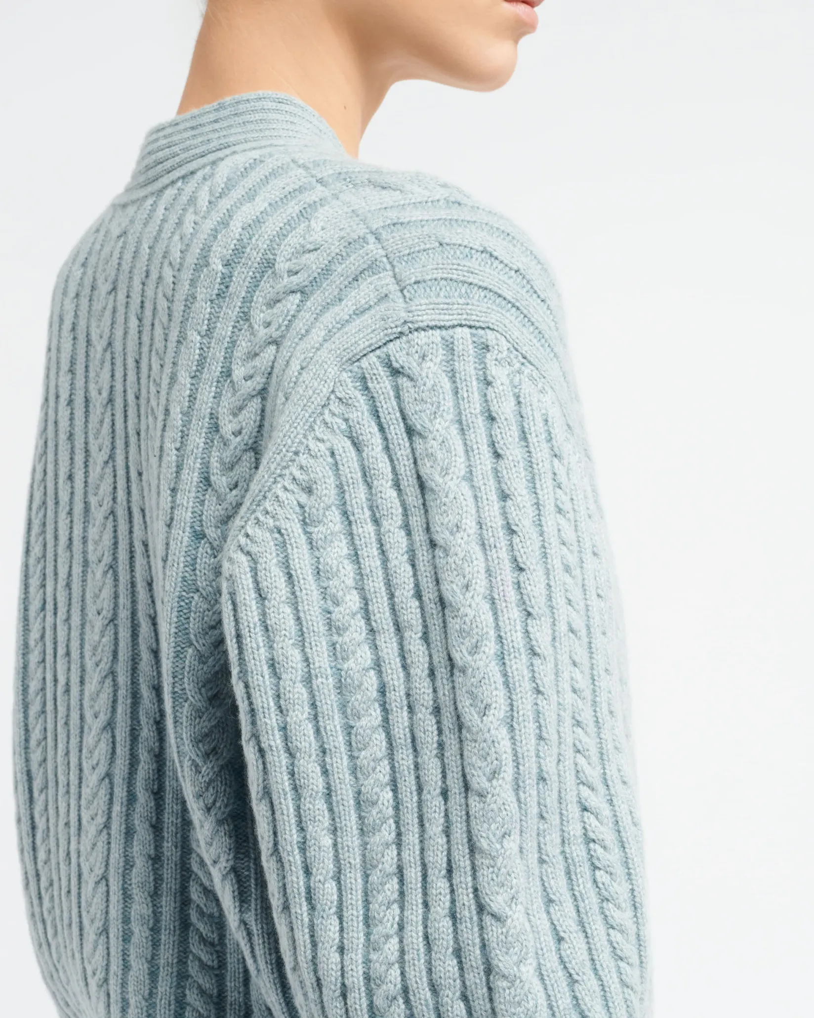 Women Barrie Heavy oversized cashmere and wool cardigan