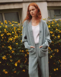 Women Barrie Heavy oversized cashmere and wool cardigan
