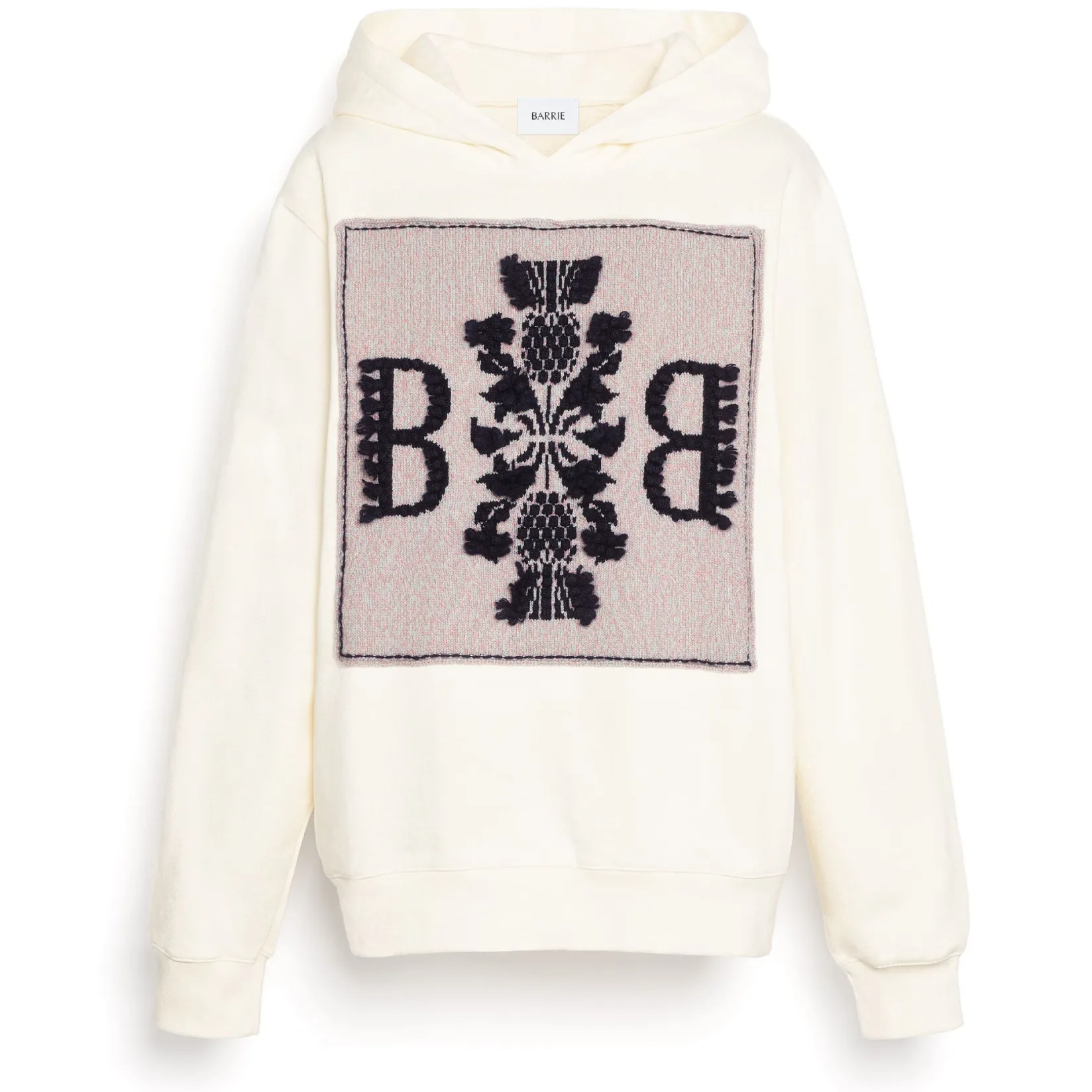 Women Barrie Hoodie with logo cashmere patch