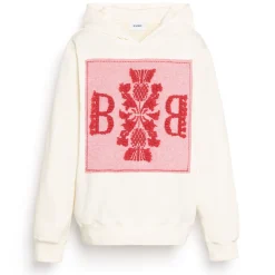 Women Barrie Hoodie with logo cashmere patch