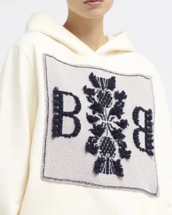 Women Barrie Hoodie with logo cashmere patch