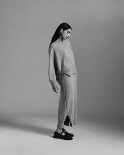 Women Barrie Iconic cashmere skirt