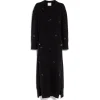 Women Barrie Iconic long dress in cashmere with floral embroidery
