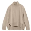 Women Barrie Iconic oversized roll-neck cashmere jumper