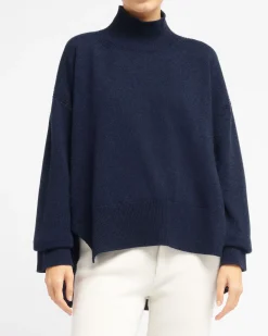 Women Barrie Iconic oversized roll-neck cashmere jumper