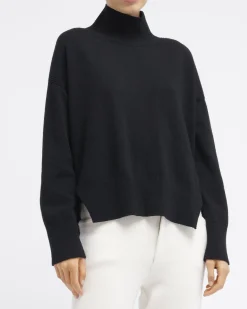 Women Barrie Iconic oversized roll-neck cashmere jumper