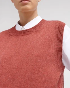 Women Barrie Iconic sleeveless cashmere jumper
