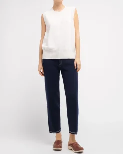 Women Barrie Iconic sleeveless cashmere jumper