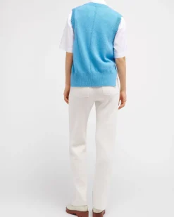 Women Barrie Iconic sleeveless cashmere jumper