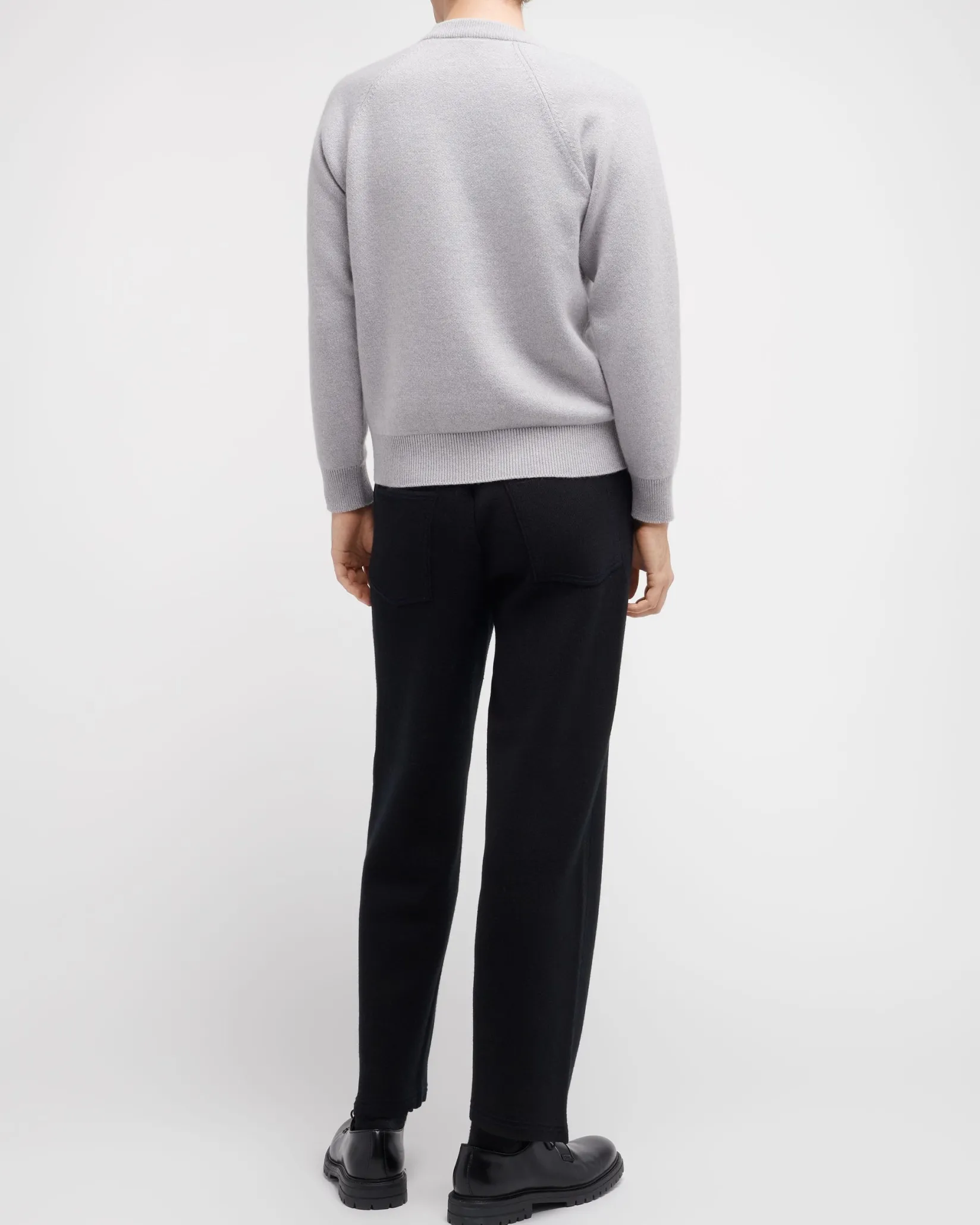Barrie Jumper with a flower motif in cashmere and cotton