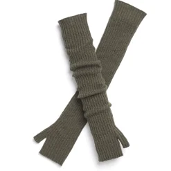 Women Barrie Long cashmere fingerless gloves