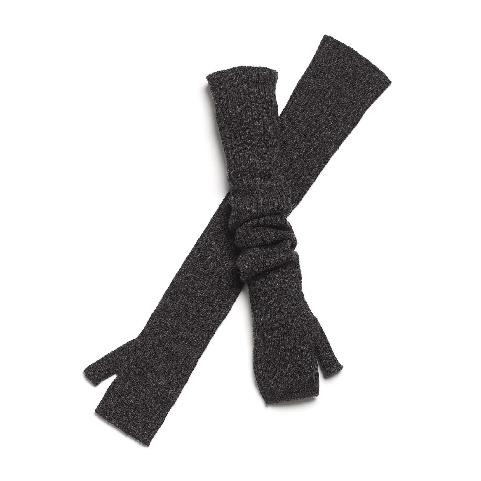 Women Barrie Long cashmere fingerless gloves