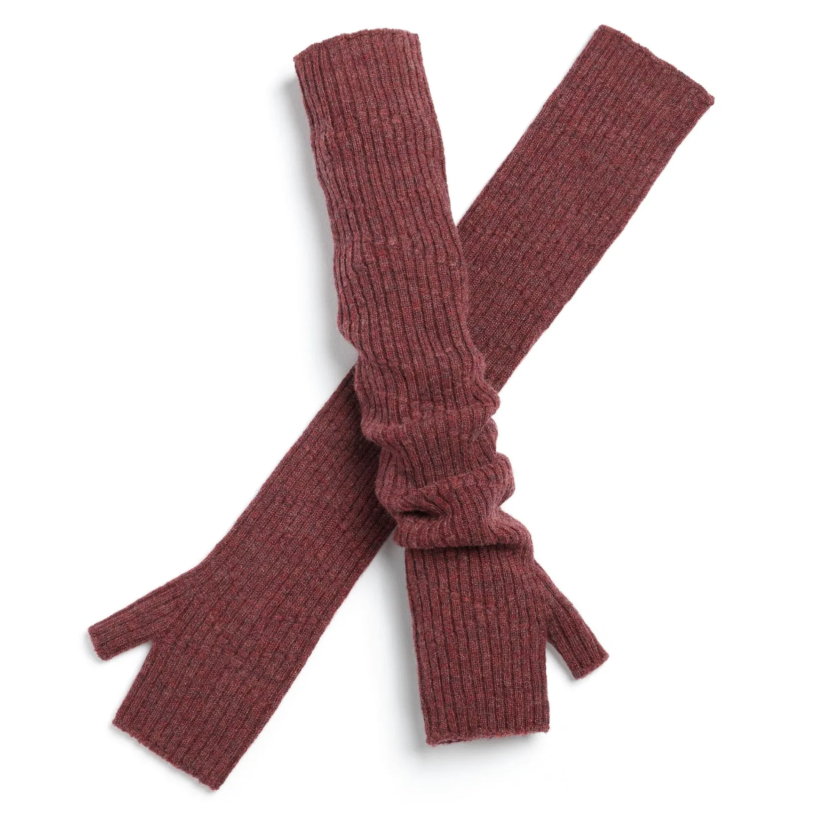 Women Barrie Long cashmere fingerless gloves