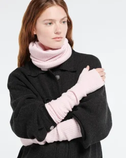 Women Barrie Long cashmere fingerless gloves