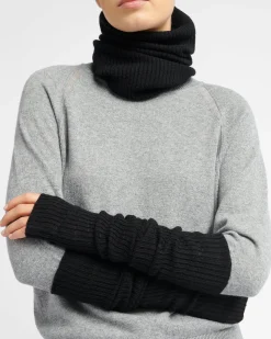 Women Barrie Long cashmere fingerless gloves