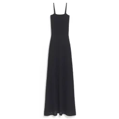 Women Barrie Long dress with straps in cashmere lace